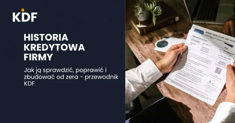 Ilustracja do artykułu o historii kredytowej firmy